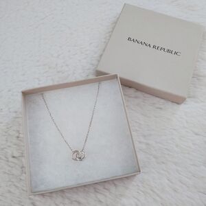 Vintage Banana Republic Silver Knot Necklace